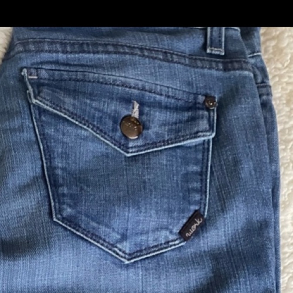 Work Custom Jeans Style: Gidget Color: Work Blue tall Marmot Flare Jeans 26
